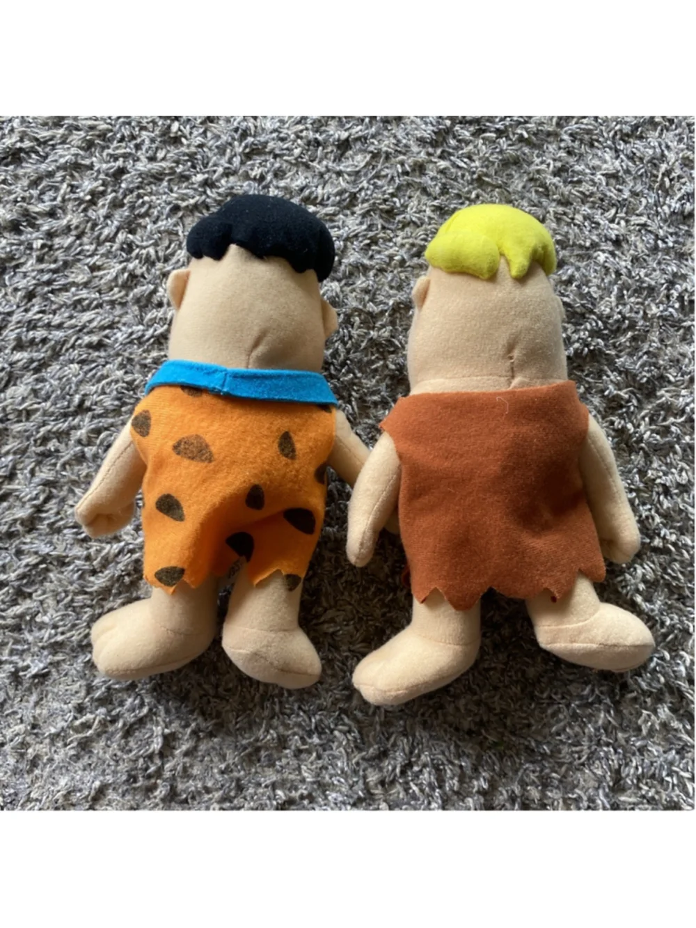 2010 THE FLINTSTONES FRED AND BARNEY SMALL TOY FACTORY PLUSH